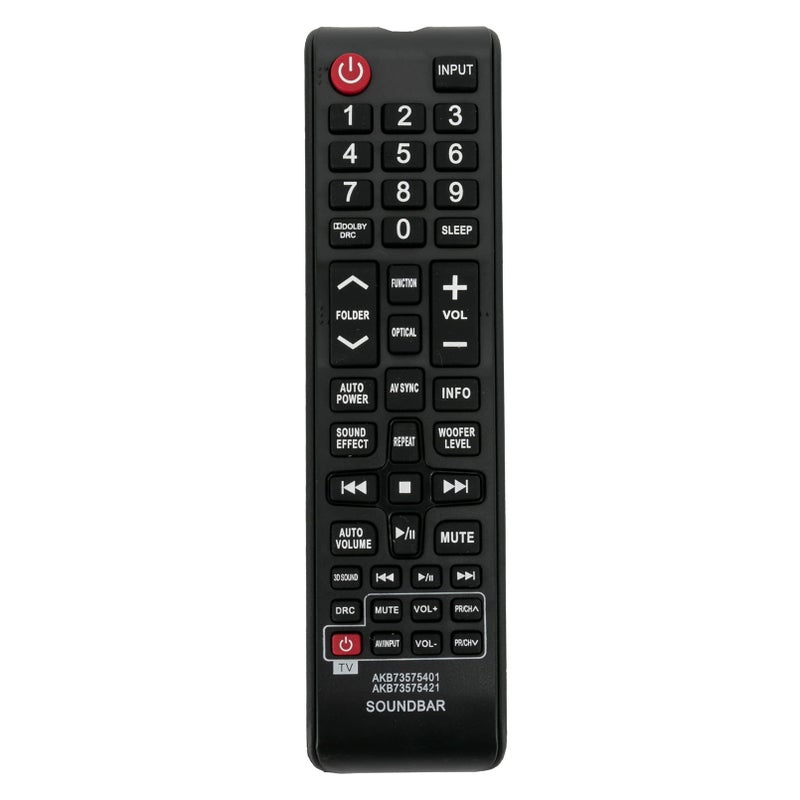 Beyution AKB73575401 AKB73575421 Replacement Remote Control Fit for LG Soundbar NB5540A NB5541 NB2430A NB4540 NB3520A2 NB3531A NB2338A NB3740A NB3510A LSB316 NB3520ANB NB2420A NB3250A - Image 1